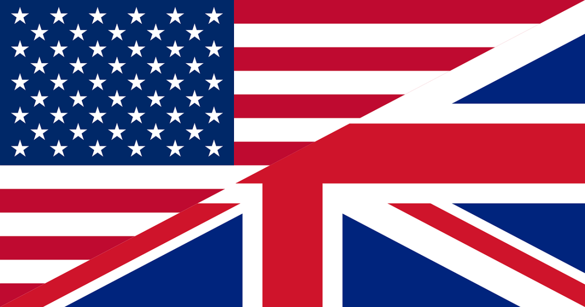 diferenças ingles britanico e americano